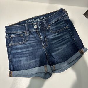American Eagle Outfitters Dark Blue Jean Shorts